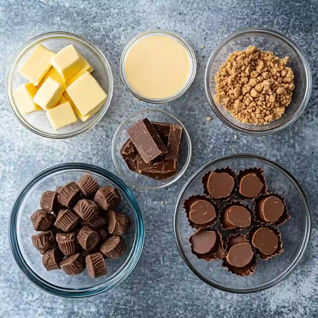 peanut butter cup dump cake ingredients